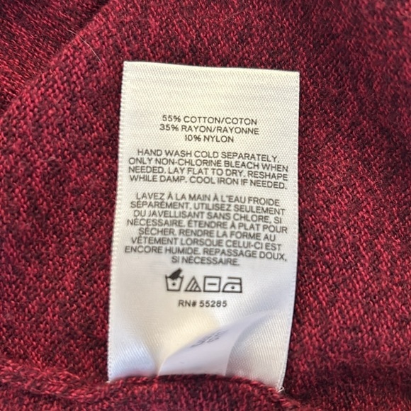 Express Wine Long Sleeve Open Cardigan Size Small - Picture 7 of 7